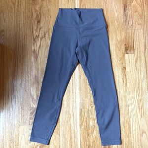 Lululemon Align 25” leggings size 6 color gray